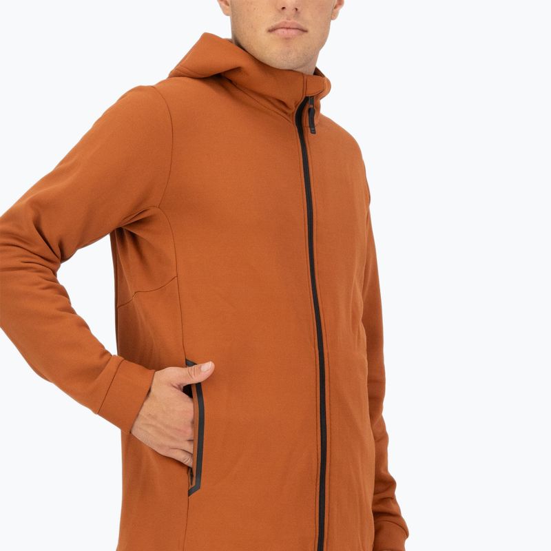 Férfi pulóver Mons Royale Arcadia Merino Fleece Hoody ginger 5