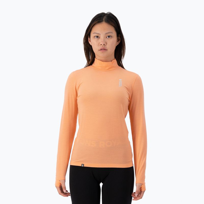 Női hőaktív pulóver Mons Royale Cascade Merino Base Layer punch