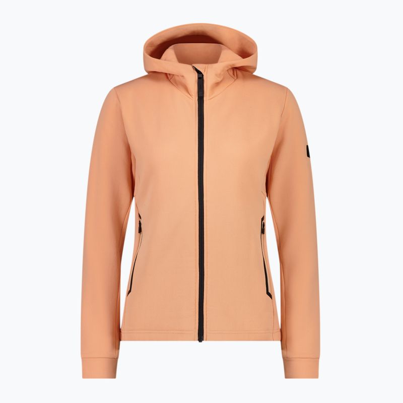 Női pulóver Mons Royale Arcadia Merino Fleece Hoody melon 5