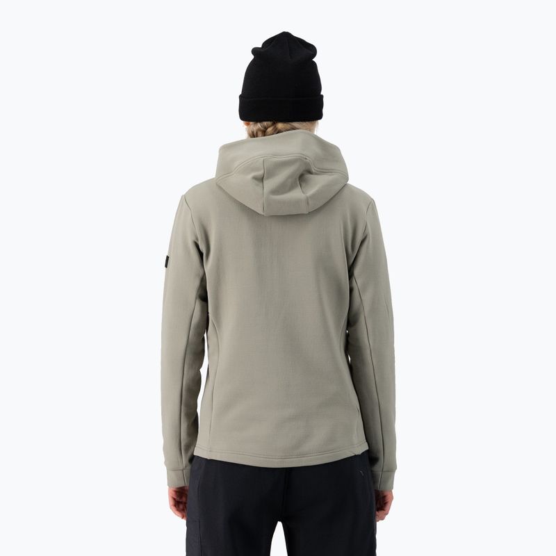 Női pulóver Mons Royale Arcadia Merino Fleece Hoody dried sage 3