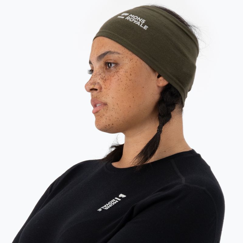 Fejpánt Mons Royale Haines Merino dark olive 3