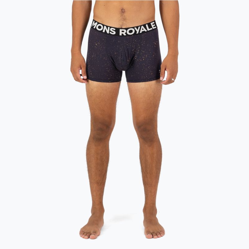Férfi thermo boxeralsó Mons Royale Hold 'em Shorty Merino cosmic 3
