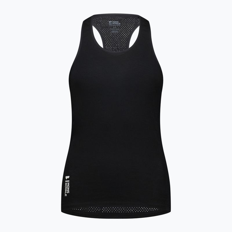 Női termikus aktív tank top Mons Royale Bella Merino Tank fekete 2