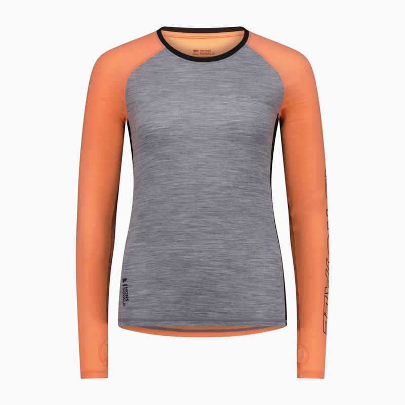 Női hőaktív pulóver Mons Royale Bella Tech grey heather/punch 3