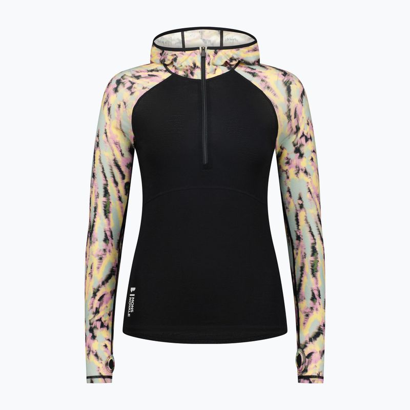 Női thermo pulóver Mons Royale Bella Tech Hood fekete 3