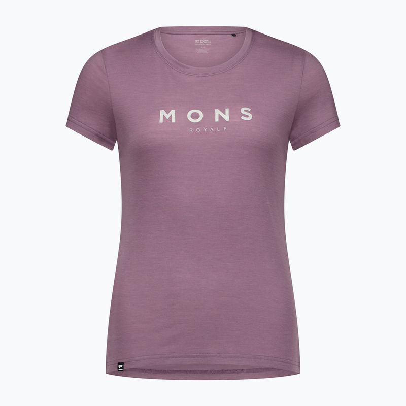 Női thermo póló Mons Royale Icon Classic lila színű női póló 3