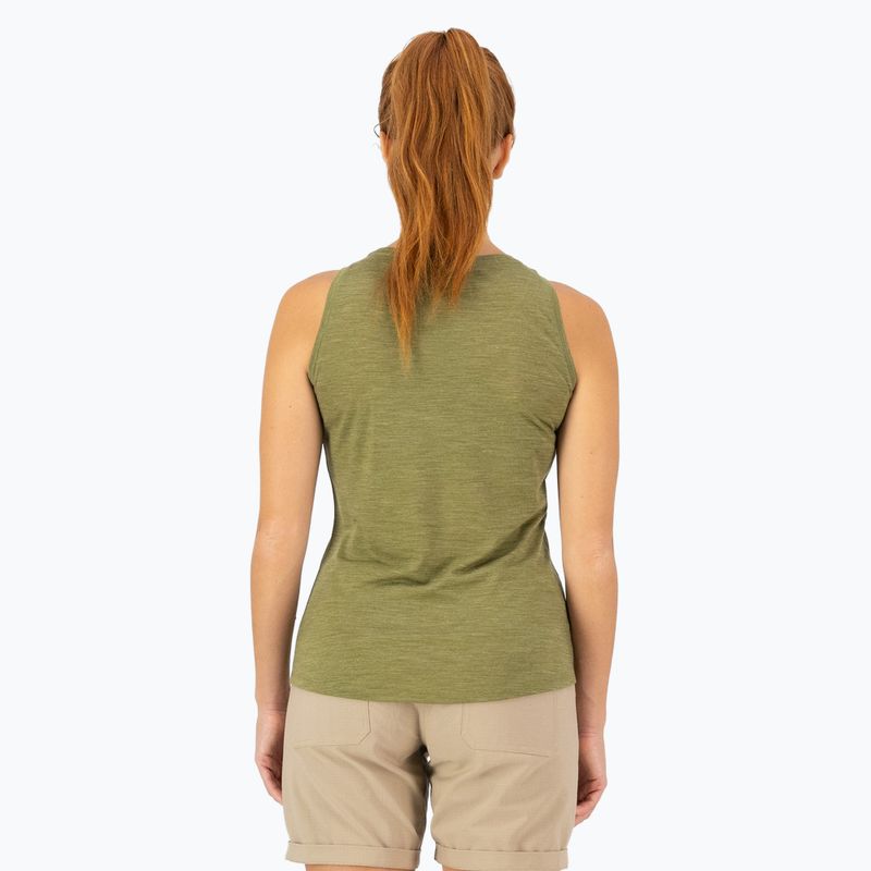 Női termikus aktív tank top Mons Royale Zephyr Tencel Tank páfrányfenyő 2
