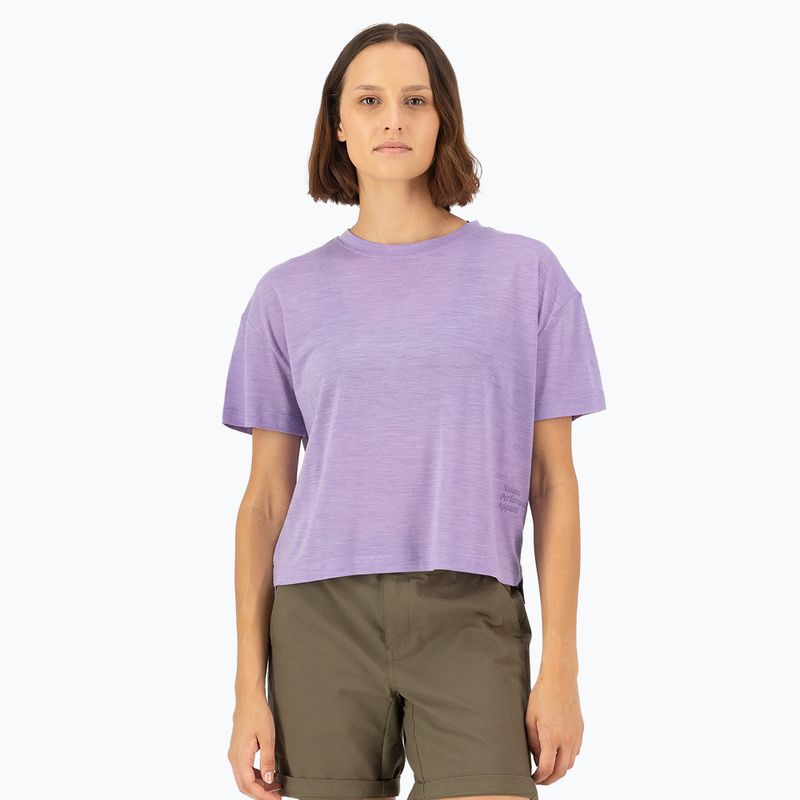 Női termál póló Mons Royale Zephyr Tencel Boxy Boxy lupin Mons Royale Zephyr Tencel Boxy lupin
