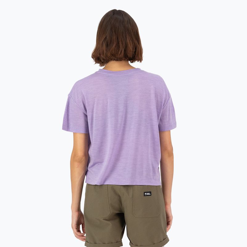 Női termál póló Mons Royale Zephyr Tencel Boxy Boxy lupin Mons Royale Zephyr Tencel Boxy lupin 2