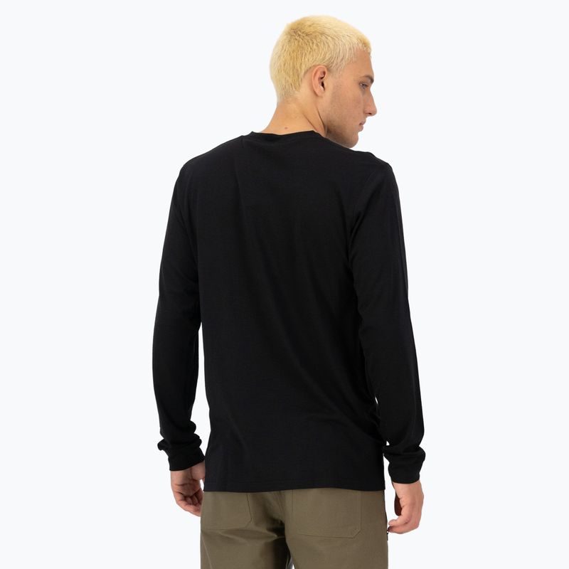 Férfi thermo active hosszú ujjú Mons Royale Icon fekete 2