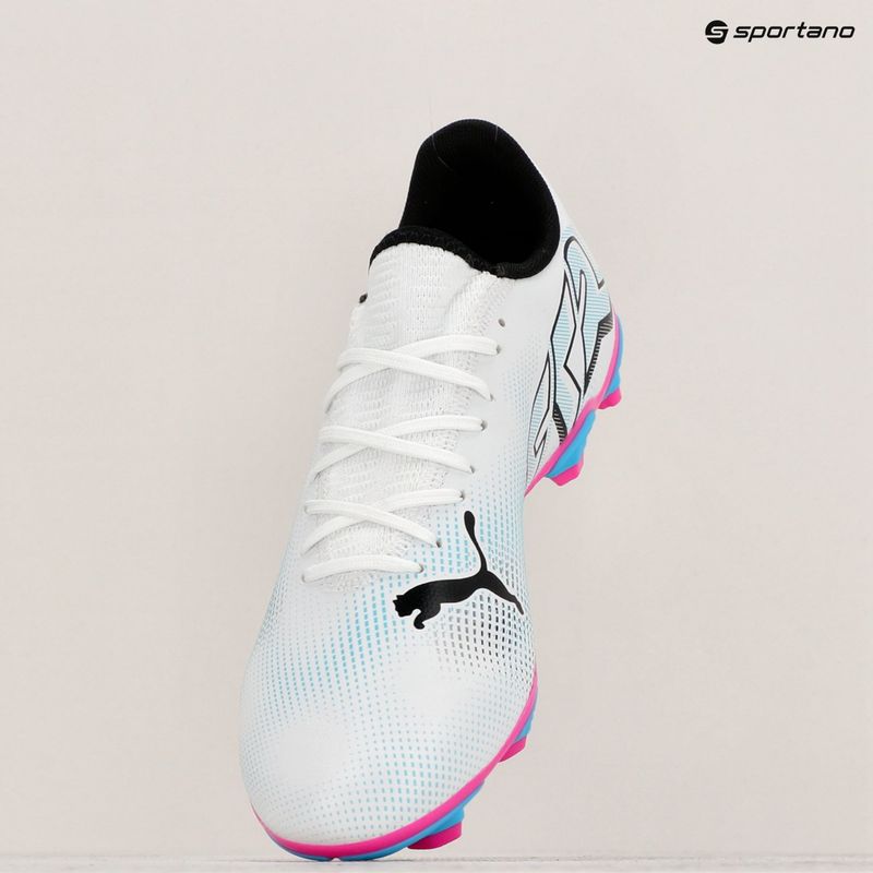Focicipő PUMA Future 7 Play FG/AG puma white/puma black/poison pink 17
