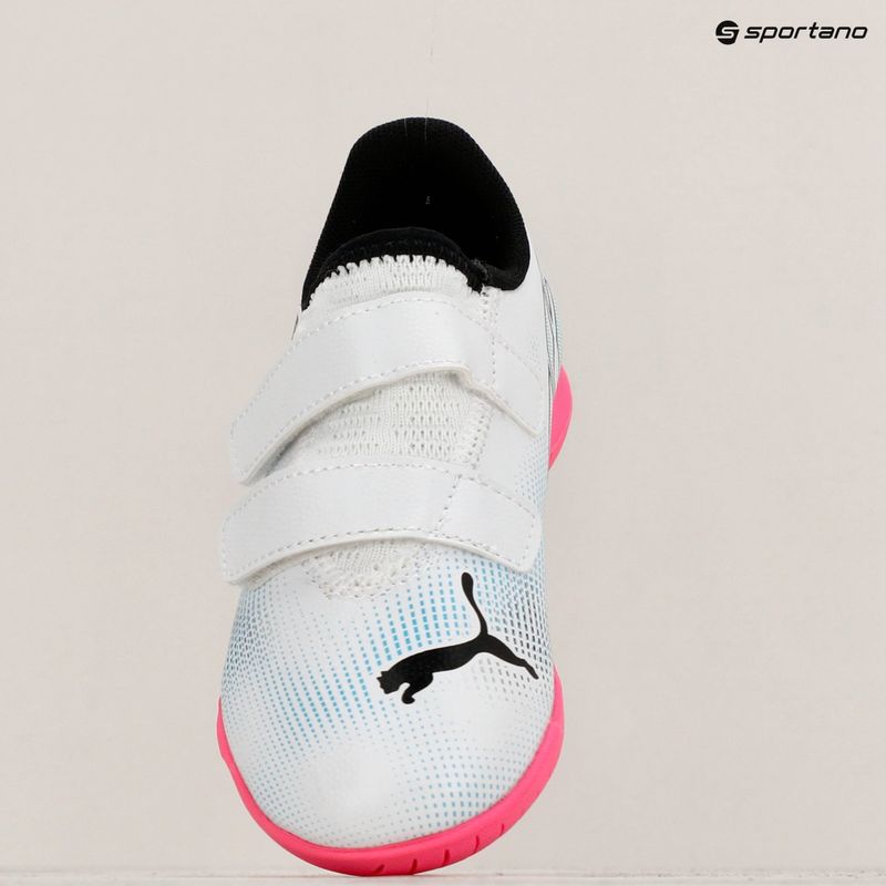 Gyerek focicipő PUMA Future 7 Play IT V puma white/puma black/poison pink 11