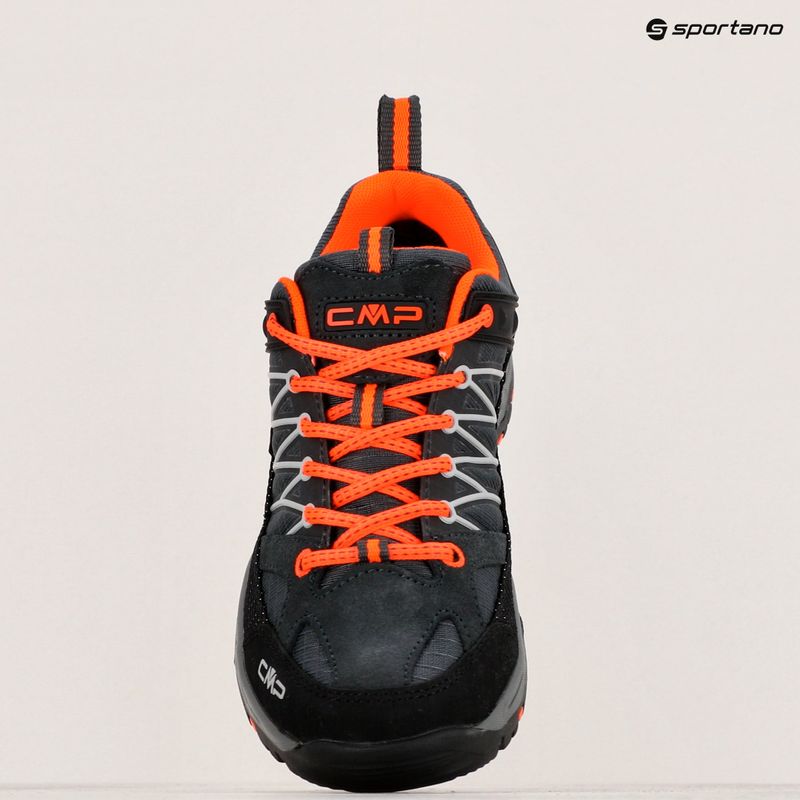 Gyerek trekking cipő CMP Rigel Low Wp antracite/flash orange 9