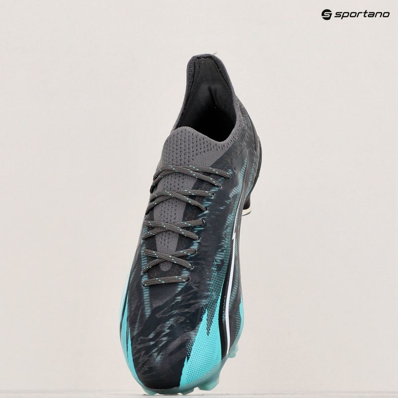 Focicipő PUMA Ultra Ultimate Rush FG/AG strong gray/puma white/elektro aqua 15