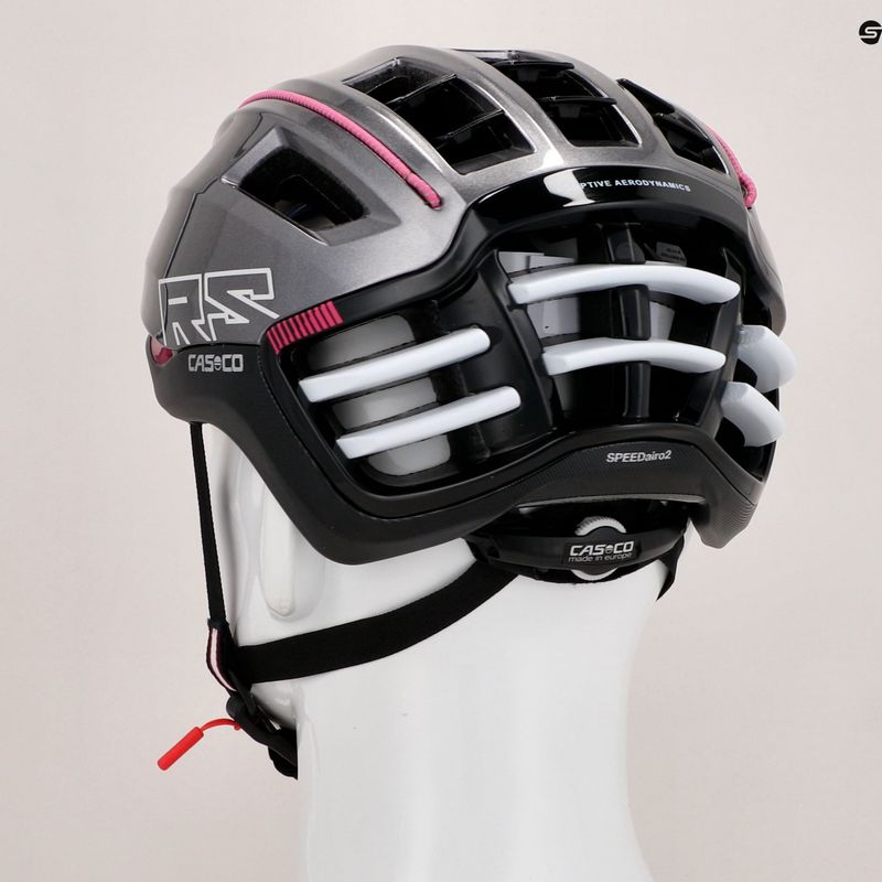 Kerékpáros sisak CASCO Speedairo 2 anthracite fuchsia 9
