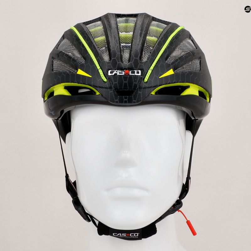 Kerékpáros sisak CASCO Speedairo 2 neon hive 8