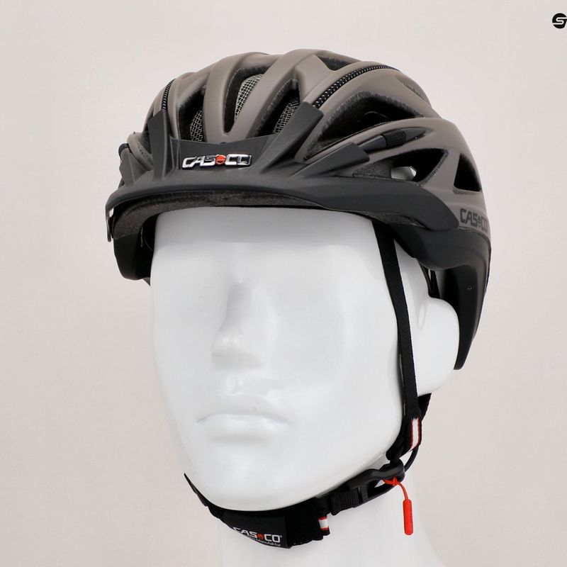 Kerékpáros sisak CASCO Activ 2 warmgrey/mlack matt 9