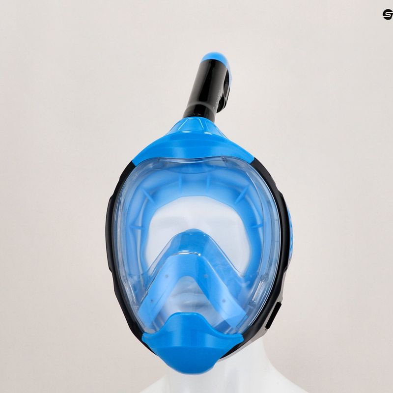 AQUASTIC KAI kék teljes arcos snorkel maszk 10