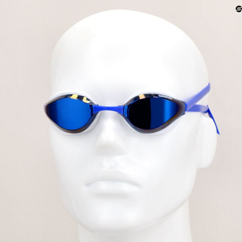 arena Python Mirror blue mirror/white úszószemüveg 8