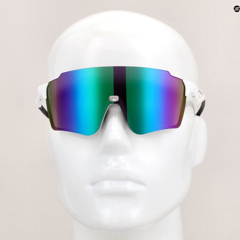 Napszemüveg Red Bull SPECT Stun shiny white/smoke with purple-green mirror 9