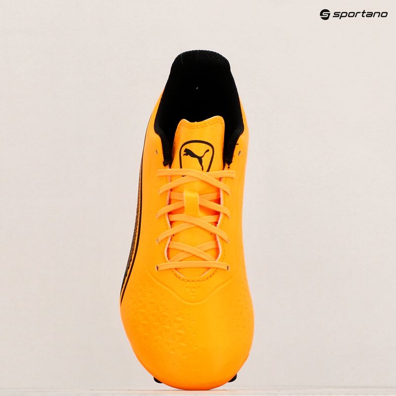 PUMA King Match Fg/Ag sun stream/puma black/sunset glow futballcipő 9