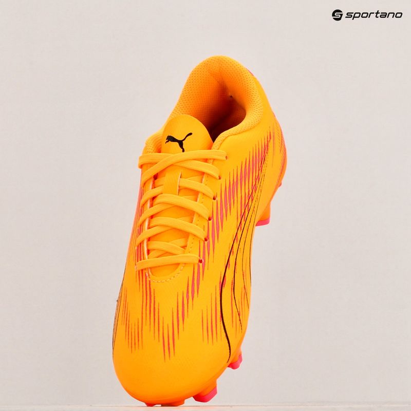 gyermek focicipő  PUMA Ultra Play FG/AG Jr sunset glow/puma black/sun stream 9