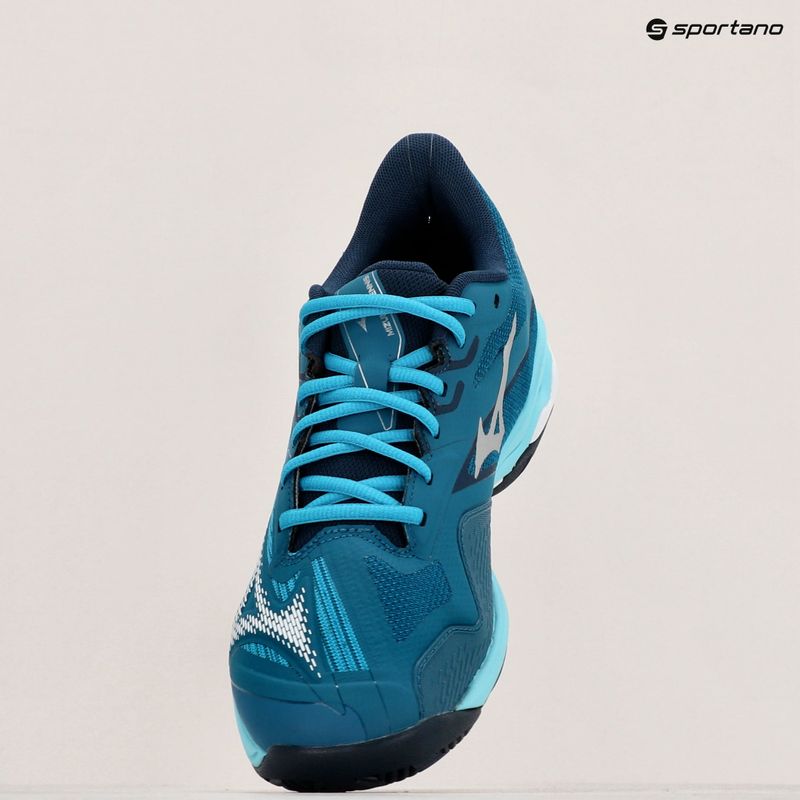 Férfi teniszcipő Mizuno Wave Exceed Light 2 AC moroccan blue / white / bluejay 9