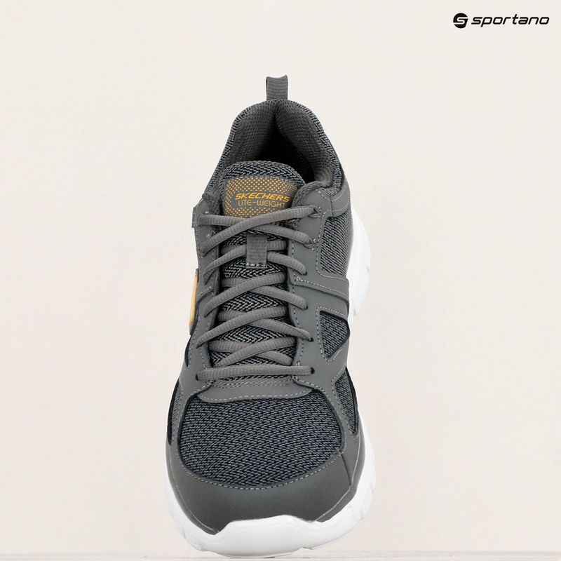 SKECHERS Burns Agoura charcoal férfi cipő 9