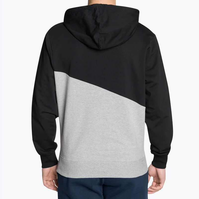 Férfi pulóver LEONE 1947 Active Hoody fekete 4