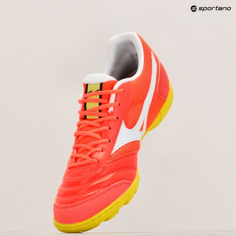 Férfi Mizuno Morelia Sala Club TF futballcipő neon láng/fehér 9