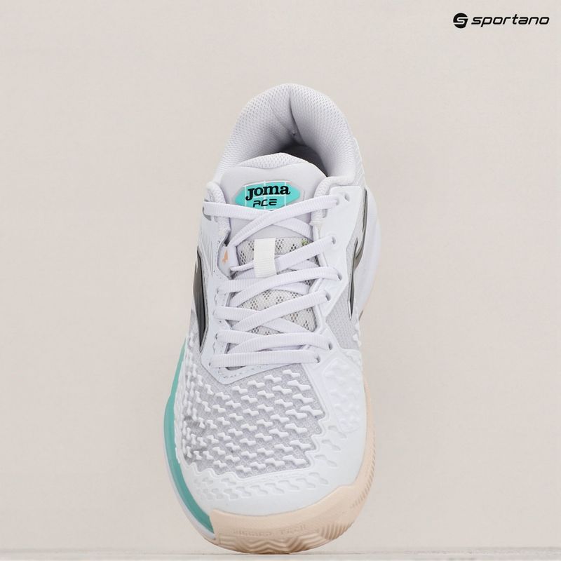 Joma Ace Lady Padel cipő fehér/zöld 9