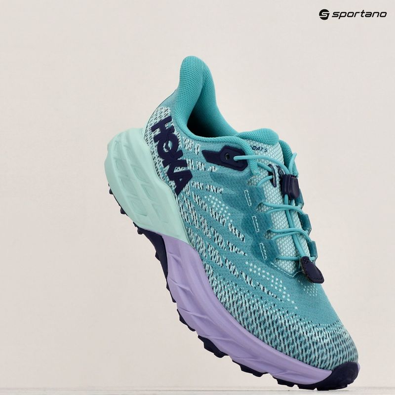 HOKA Speedgoat 5 gyermek futócipő ocean mist/lila köd 11