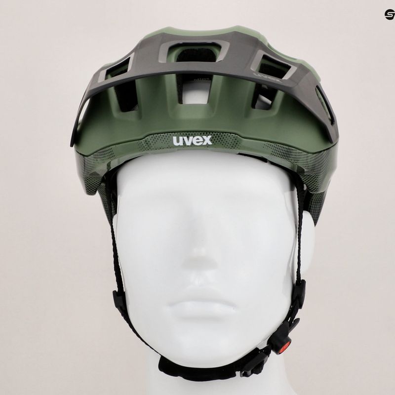 Kerékpáros sisak UVEX React MIPS moss green/black matt 12