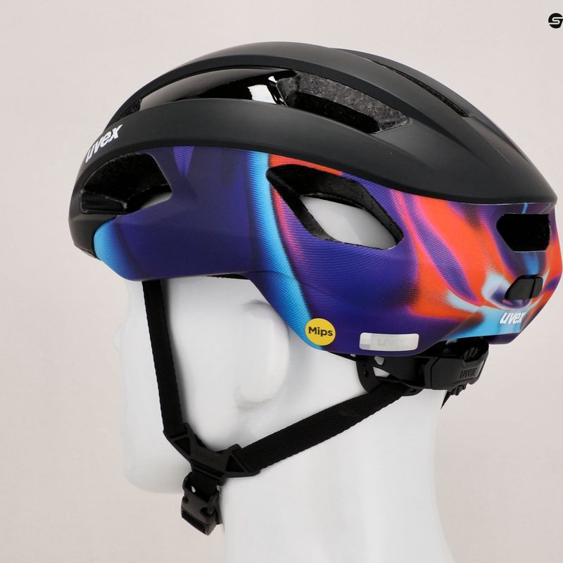 Kerékpáros sisak UVEX Rise Pro MIPS black/galaxy matt 12