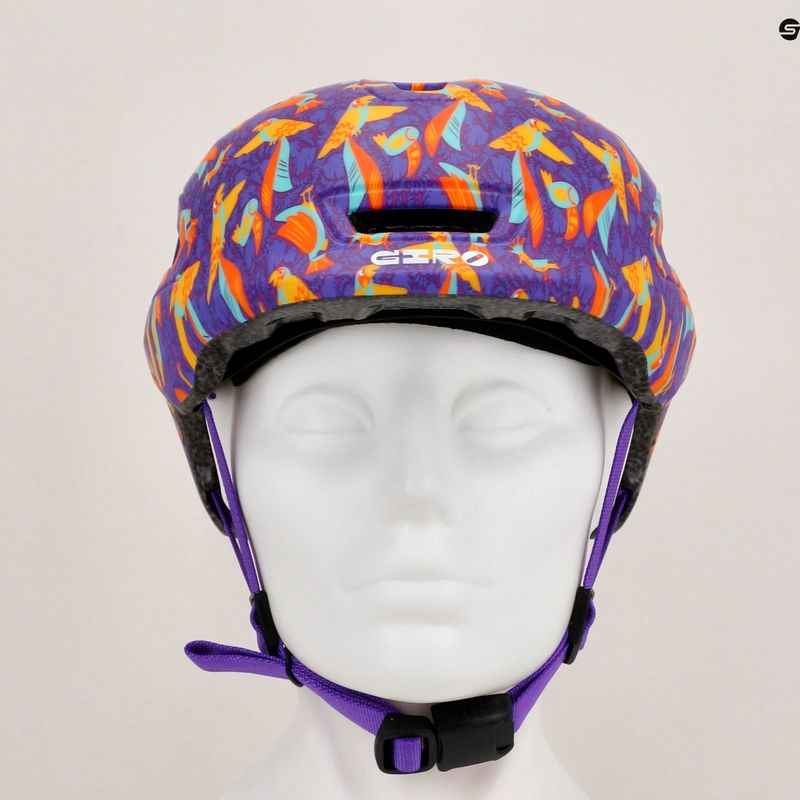 Gyerek kerékpáros sisak Giro Scamp II matte purple libre 7