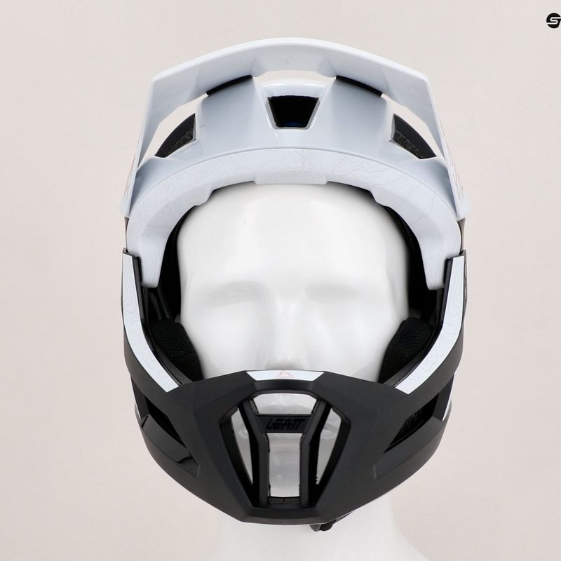Leatt MTB Enduro 3.0 V23 kerékpáros sisak fekete-fehér 1023014751 10
