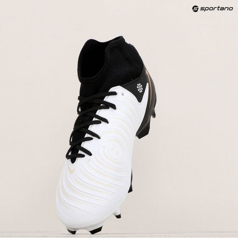 Nike Phantom Luna II Academy FG/MG futballcipő fehér / metál arany érme / fekete 9