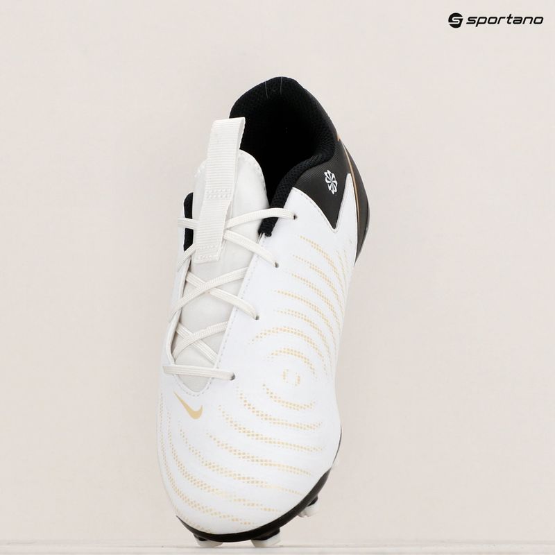 Nike Phantom GX II Academy FG/MG Junior fehér/metálarany érme/fekete gyermek focicipő 9