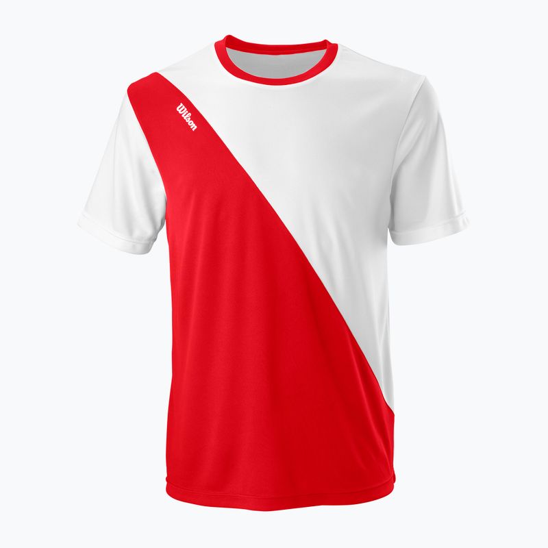 Wilson Team II Crew férfi teniszpóló piros-fehér WRA794002