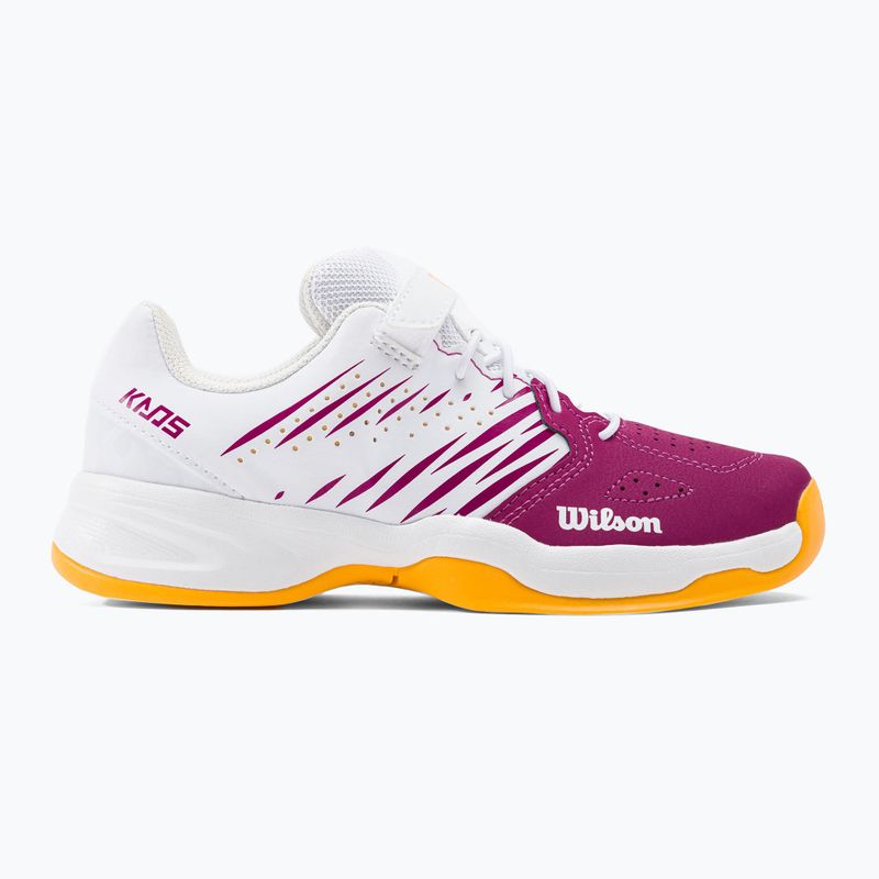 Gyermek teniszcipő Wilson Kaos K 2.0 fehér és rózsaszín WRS329190 2