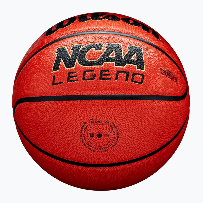 Wilson NCAA Legend narancs/fekete kosárlabda 7 méret 6