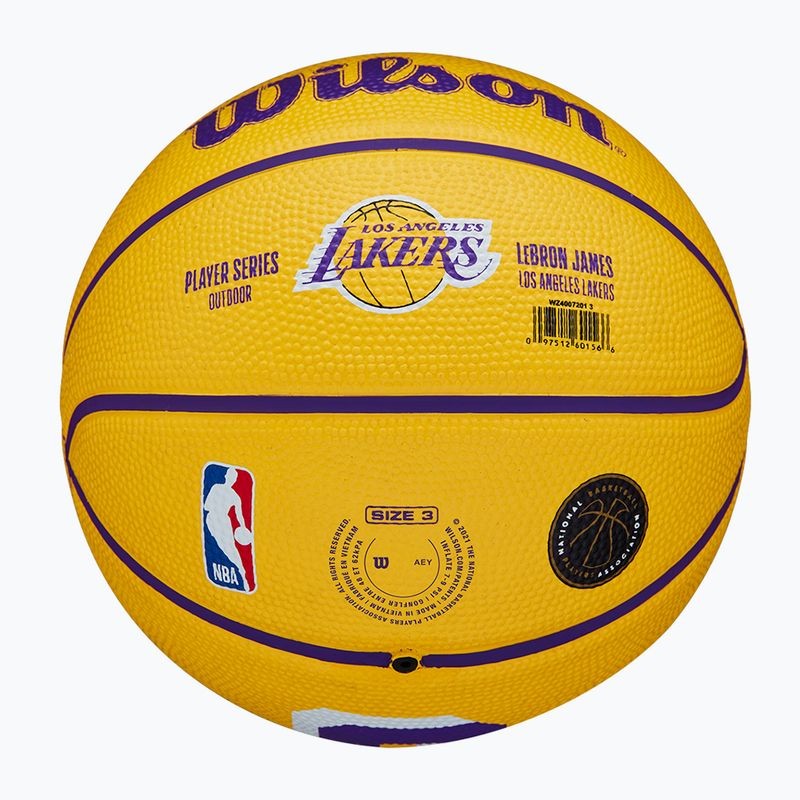 Wilson NBA Player Icon Mini Lebron kosárlabda WZ4007201XB3 méret 3 6