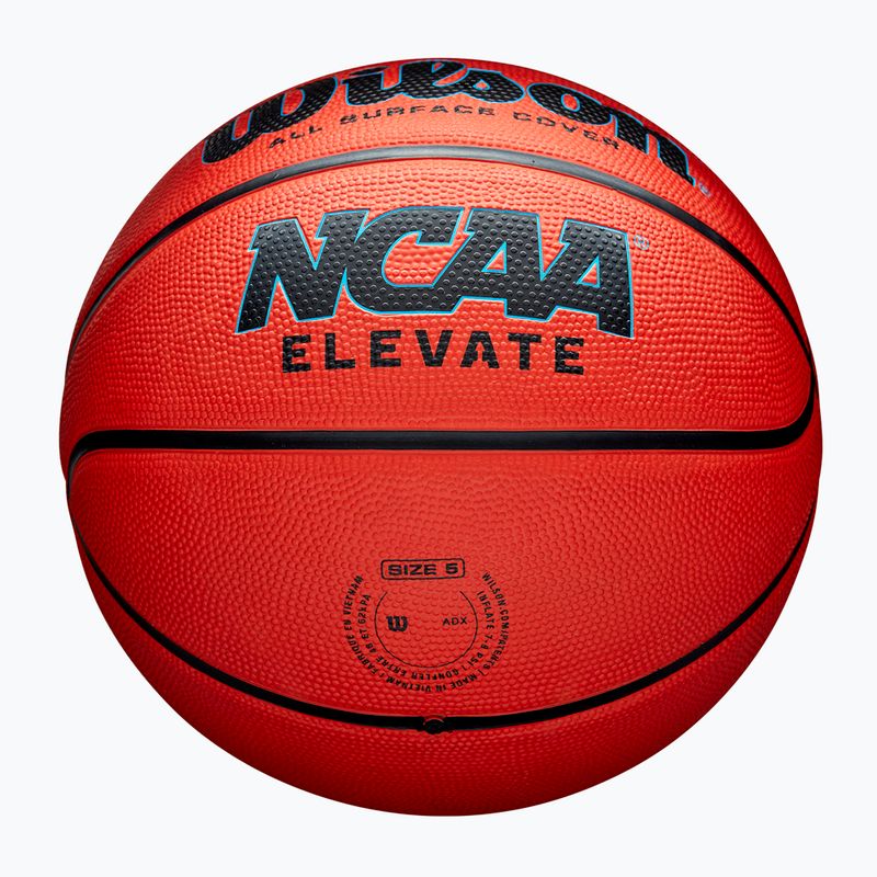Wilson NCAA Elevate narancssárga/fekete gyermek kosárlabda 5. méret 5