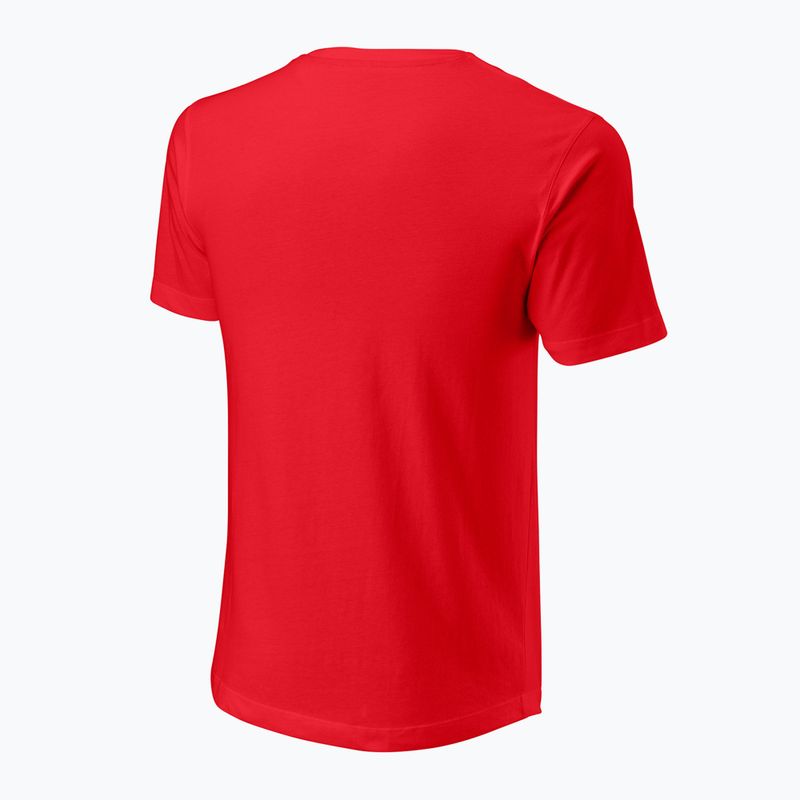 Férfi tenisz póló Wilson Script Eco Cotton Tee wilson piros 2