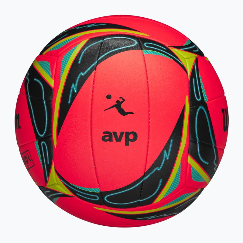 Wilson AVP GRX strandröplabda/Grass játéklabda piros 5 méret 4