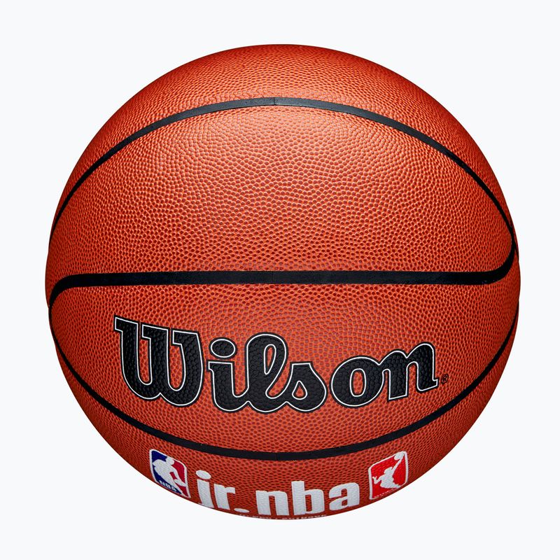 Gyermek kosárlabda Wilson NBA JR Fam Logo Indoor Outdoor barna méret 5 4