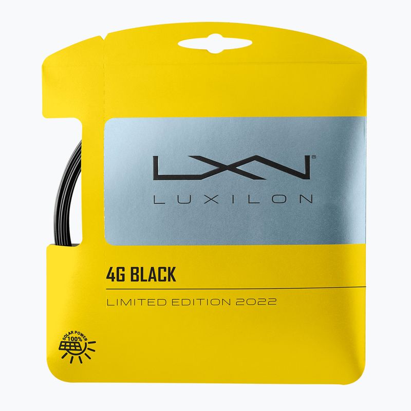 Tenisz húr Luxilon 4G 125 szett 12.2 m fekete
