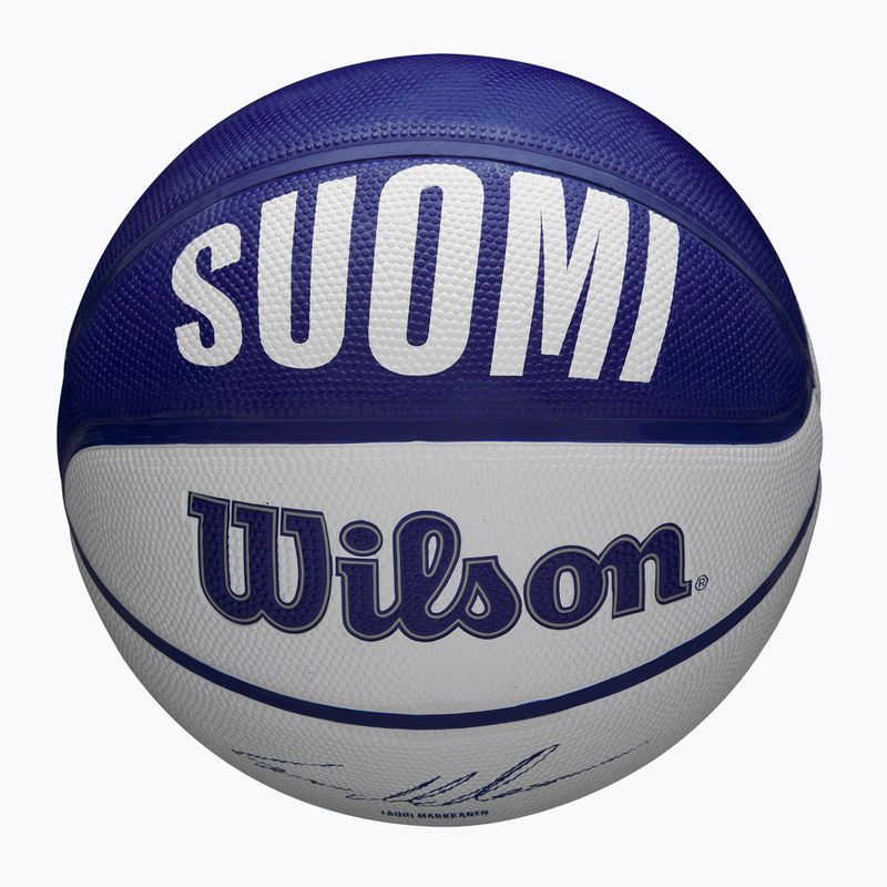 Gyermek kosárlabda Wilson NBA Player Local Markkanen kék méret 5 4