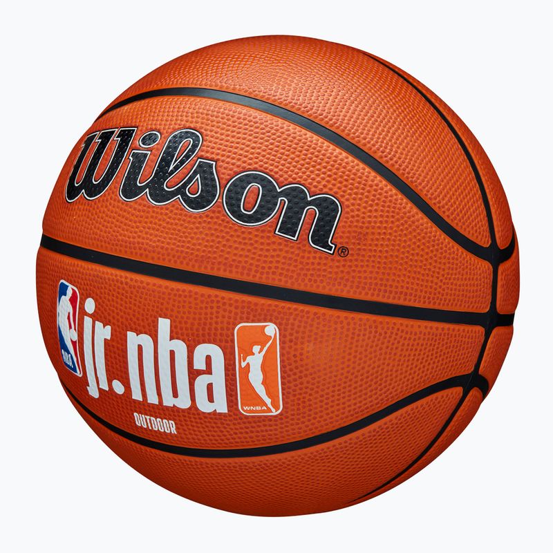 Gyermek kosárlabda Wilson NBA JR Fam Logo Authentic Outdoor barna 5. méret 3