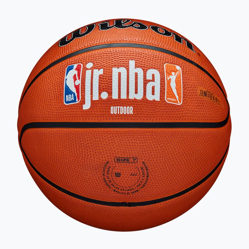 Gyermek kosárlabda Wilson NBA JR Fam Logo Authentic Outdoor barna 5. méret 5